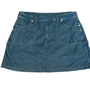 ATHLETA Faux Jean Skort Size Medium